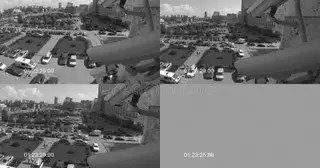 Установка систем видеонаблюдения на парковке в Большой Камне в октябре